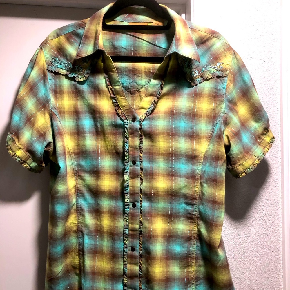 Wrangler Embroidered Western shirt XL